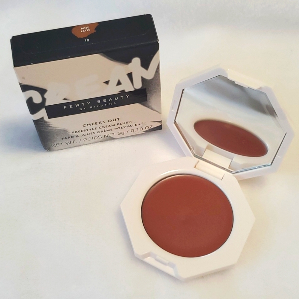 NIB Fenty Beauty by Rihanna Cheeks Out Freestyle Cream Blush 10 Rose Latte